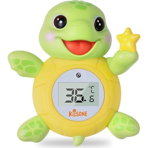 Baby Bath Thermometer, Sea Turtle Floating Digital Water Thermometer with Auto Shut Off for Safety, Accurate Temperature Gauge for Newborn Infant Bath Toy