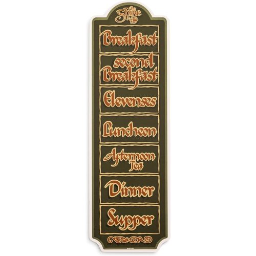 The Lord Of The Rings Hobbit Daily Schedule Wooden Sign Art | 20 x 6 Inches