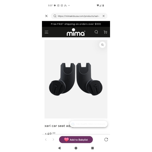 xari car seat adapter - mima® USA