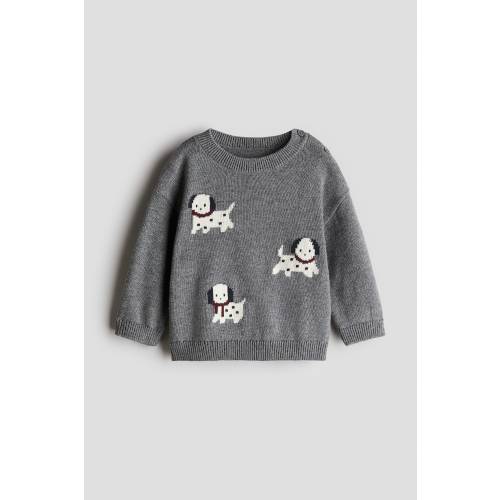 JACQUARD-KNIT COTTON SWEATER