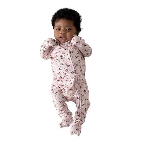 Posh Peanut Convertible Baby Sleepers - Girls Footless Baby Pajamas with 2 Way Zipper for Easy Diaper Changes