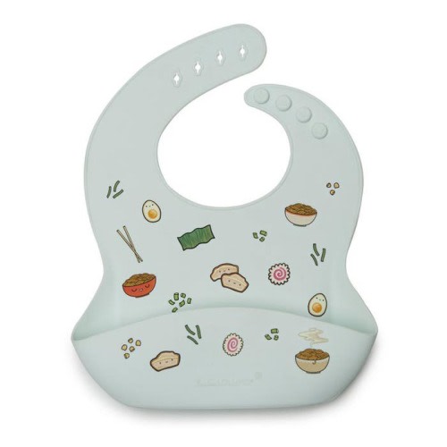 Patterned Silicone Bib