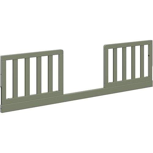 Storkcraft & Graco Toddler Safety Guardrail Kit with Slats (Olive) – GREENGUARD Gold Certified, Converts Compatible Storkcraft & Graco Crib to Toddler Bed, Kit Includes 2 Guardrails