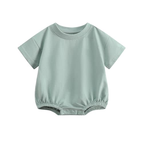 Bafeicao Baby Boy Girl Bubble Romper Infant Toddler T-Shirt Bodysuit | Organic Cotton,Oversized,Short Sleeve,Summer