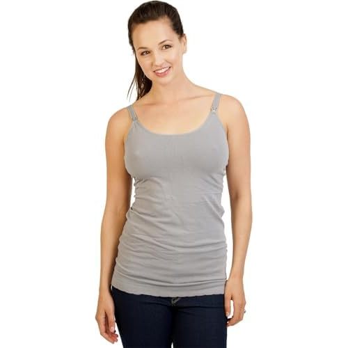 Bamboobies Women's Tank Top, Maternity Clothing for Breastfeeding