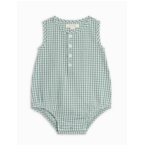 Wren Seersucker Bubble Romper
