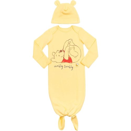 Disney Pixar Monsters Inc. Lion King Winnie The Pooh Simba Mike Baby Long Sleeve Cosplay Swaddle Sleeper Gown and Hat Infant