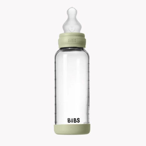 Baby Glass Bottle Set 8oz Silicone - Sage – Bibsworld store US