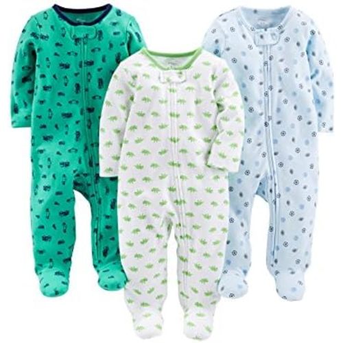 Simple Joys by Carter's Baby-Boys 3-Pack Sleep and PlayFootie