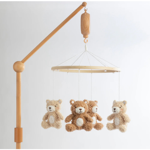 Musical Wooden Mobile - Cuddly Bear – Living Textiles Co