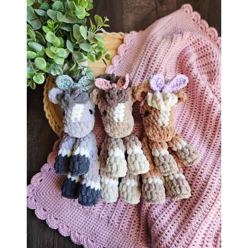 Crochet Pony | Handmade Horse Mini Lovey | Mini Pony Lovey | Crochet Farm Animal | Crochet Horse | Handmade Farm Horse Snuggler | Horse