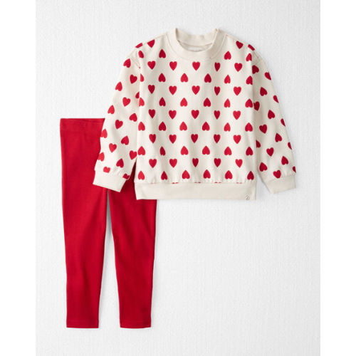Toddler 2-Piece Set Made with Organic Cotton in Forever Hearts Print - Little Planet | Carter's