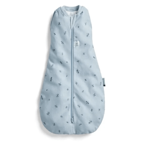 ergoPouch 0.2 tog Baby Sleep Sack 6-12 months - Baby Sleeping Sack for Warm & Cozy nights - Cocoon Swaddle Sack Baby Keeps Calm & Relaxed - Baby Sleeping Bag Regulate Body Temperature (Dragonflies)