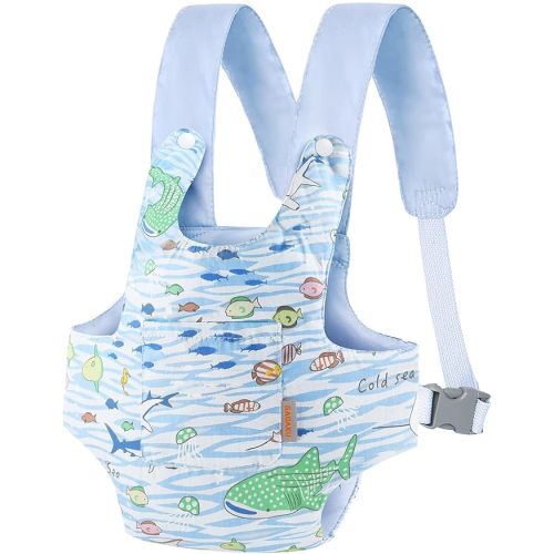 GAGAKU Toy Baby Dolls Carrier for Kids, Reborn Baby Doll Carrier Accessories for Toddlers & Girls - Blue - Fish Pattern