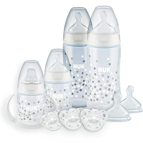 NUK Smooth Flow Anti-Colic Bottle Newborn Gift Set, 0+ Months