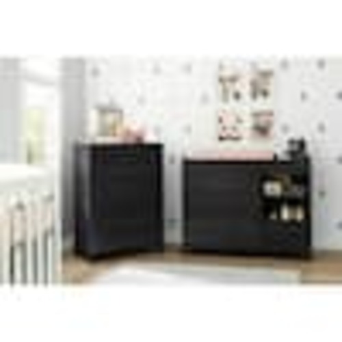 South Shore Little Smileys 4-Drawer Gray Oak Changing Table 9072337