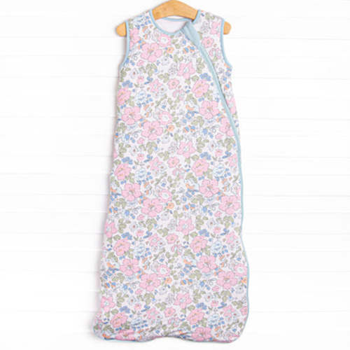 Pink Magnolia Bamboo Sleep Bag, Blue – Stitchy Fish