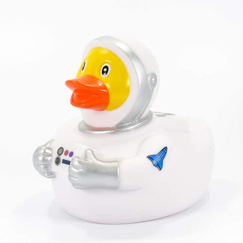 Yarto Famous & Historical Rubber Duck Bath Toys | Educational | Child Safe | Tested for Ages 0+ | Collectable | Party Favors | Cake Toppers (Astronaut)