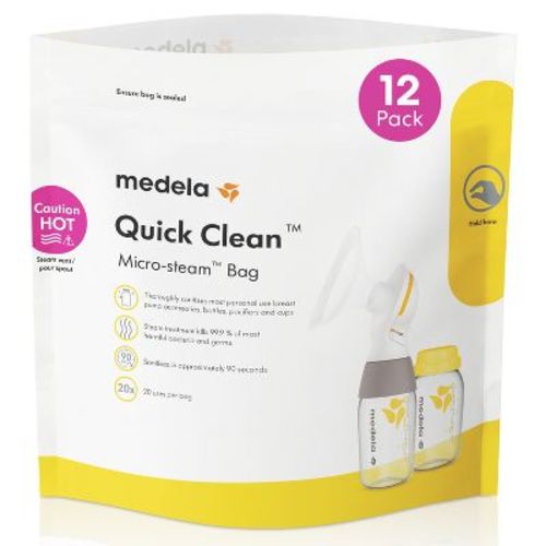 Medela Quick Clean Micro-Steam Sanitizing Bags - 12ct