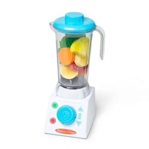 Melissa & Doug 22pc Smoothie Maker Blender Set: Pretend Kitchen Accessories, Creative Educational Play Food