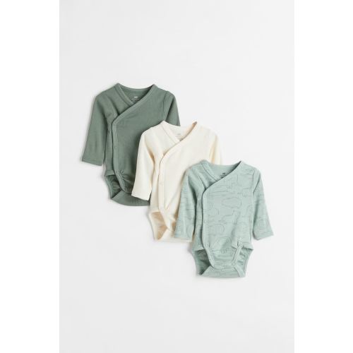 3-pack Long-sleeved Bodysuits