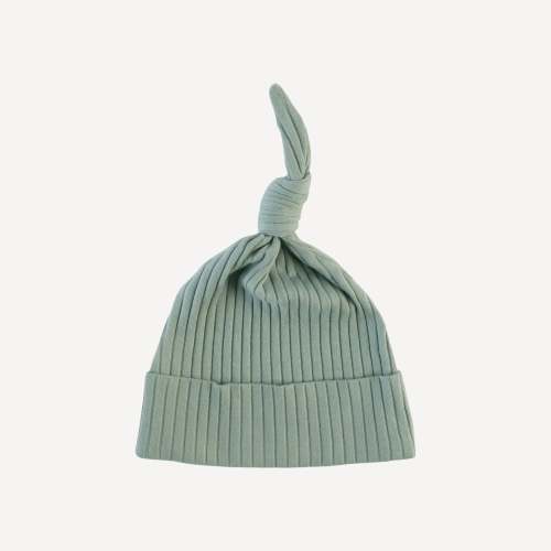 knot hat | jadeite | organic cotton wide rib