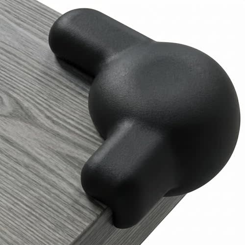 Silicone Corner Protectors for Baby Proofing – Soft Adhesive Corner Guards for Tables & Furniture, Child Safety Edge & Corner Bumpers. Protects Toddlers from Sharp Edges (12 Pack/Black)