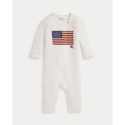 Flag Cotton Coverall for Baby Boys | Ralph Lauren