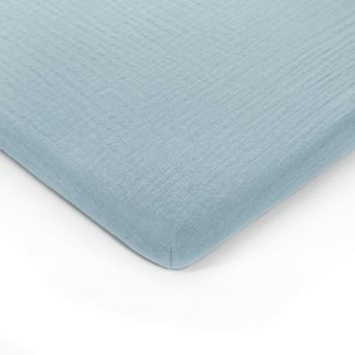 Muslin Fitted Bassinet Crib Sheet, Extra Soft 100% Muslin Cotton Bassinet Sheets by Comfy Cubs - Fern