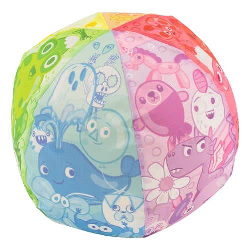 Tiger Tribe Balloon Ball - Compact, Travel-Friendly Fun with Fabric Cover & Balloons | Learning & Play for Kids | 10 Game Ideas Included