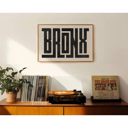 Bronx Art - Bronx Typography Design, Bronx New York Wall Art / Print, New York City Borough Poster, Minimalist Wall Decor