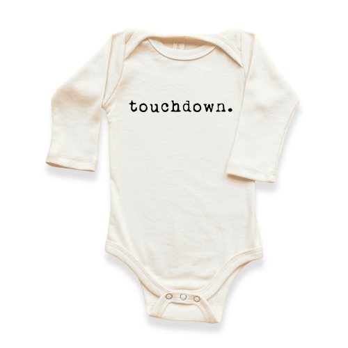 Touchdown Organic Baby Bodysuit Long Sleeve