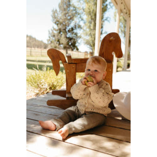 Teddy Cardigan – Olive and Cradle | 6-12mo