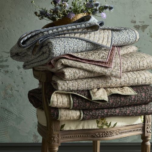 Gingham Floral Reversible Quilt