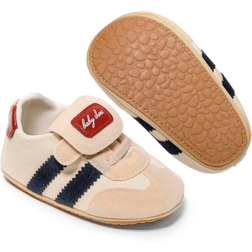 Adorable Baby Shoes for Boys Girls Non Slip Breathable Lightweight Infant Walking Shoes Comfy Pull On Newborn Baby Sneakers