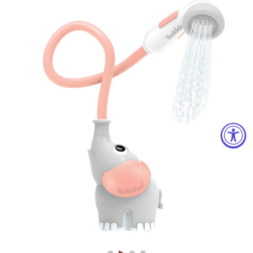 Elephant Baby Bath Shower Head | Yookidoo Newborn Toys in Tub Or Sink