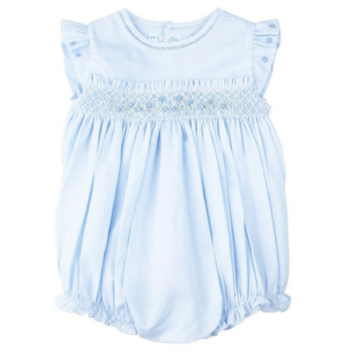 Rose Garden Collection Smocked Fly Sleeve Bubble | Feltman Brothers
