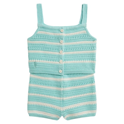 Knit Cotton Boxy Tank & Shorts Set, 9M