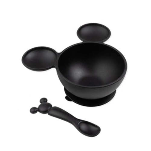Classic Black Disney Silicone First Feeding Set For Baby | Bumkins