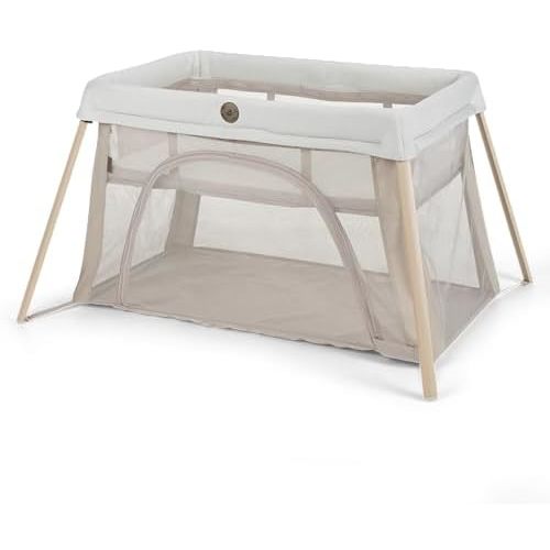 Maxi-Cosi Calao Travel Playard, Infant Bassinet, Toddler Playpen, Portable, Lightweight, Foldable, Easy Setup, with Carry Bag, Breathable Mesh, Classic Oat