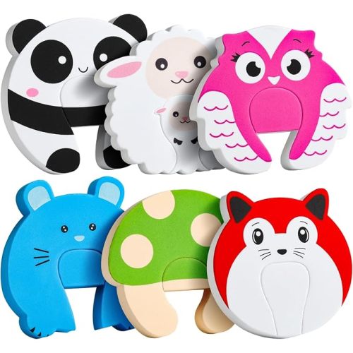 HNYYZL Enlarged Door Stopper,6Pcs Finger Pinch Guard,Door Slam Stopper,Door Holder to Keep Door Open