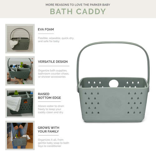 Green Silicone Bath Caddy