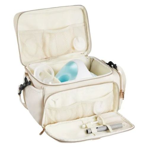 Breast Pump Bag, Breast Feeding Bag with Waterproof Mat, Fits for S1/S2, Pumping Accessories & Breastmilk Storage, Portable Pump Carrying Case
