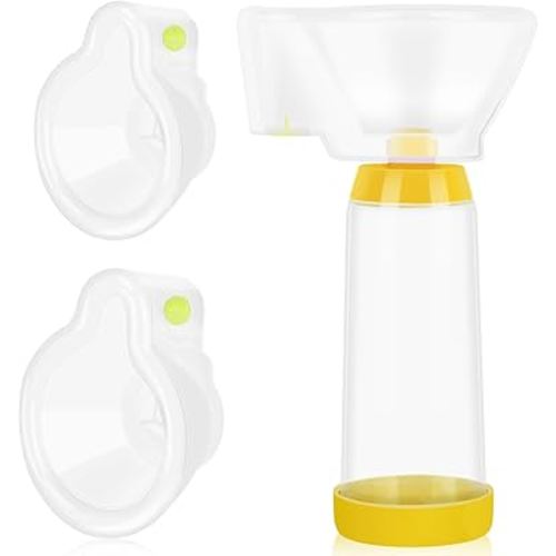 Handheld Spacer for Infant, Toddle, Baby, Kids and Adults with 2 Comfortable Face Masks(Yellow)