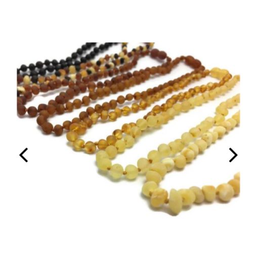 11 Inch Baltic Amber Teething Necklace Baby Authentic