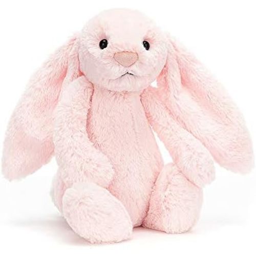 Jellycat Bashful Pink Bunny Stuffed Animal, Medium