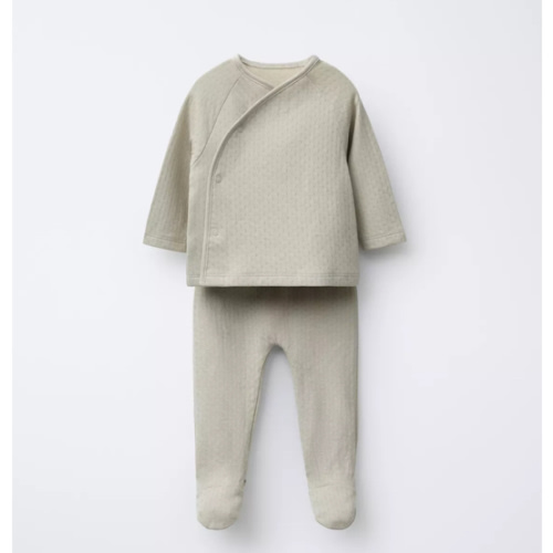 TEXTURED T-SHIRT AND LEGGINGS SET - Greenish | ZARA United States