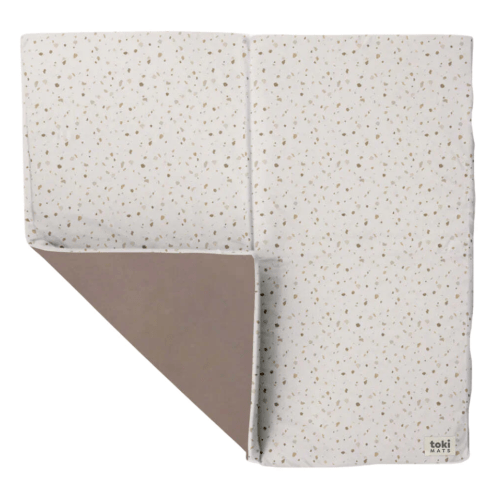 Toki Kids Standard Padded Play Mat 40" x 40", Terrazzo Chalk