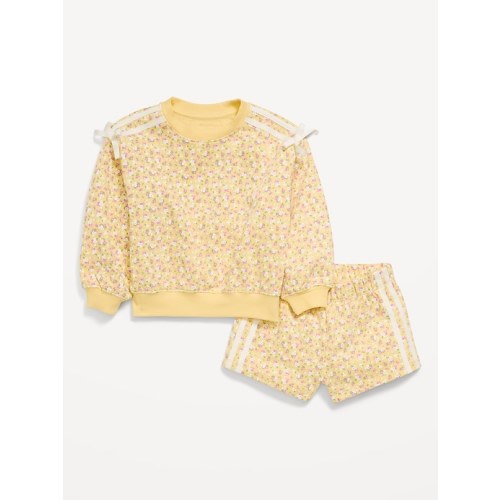Printed Long-Sleeve Sweatshirt and Shorts Set for Toddler Girls | Old Navy