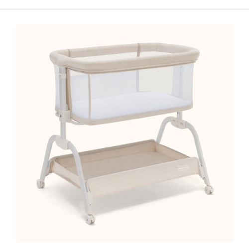 HARPPA Cuddly Lite | 2-in-1 Baby Bassinet & Bedside Sleeper for Newborns with Anti-Reflux Mattress | Adjustable Height, Attaches to Bed, CPSC Certified, Tool-Free Setup & Portable Wheels | Safe Co-Sleeping, Compact Design for Small Spaces, Ideal for Newbo